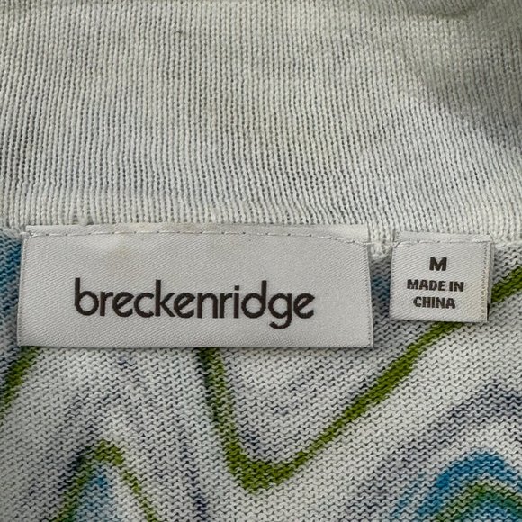 Breckenridge Women's Size Medium Blouse Long Sleeve Attached Shirt Preowned - Picture 3 of 13